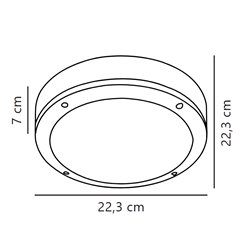 Nordlux Desi 22 [IP44] ceiling lamp - Outdoor
