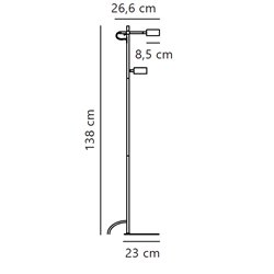 Nordlux Clyde 8 3-step Dim floor lamp