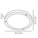 Nordlux Ancona Maxi 31 [IP44] Plafondlamp