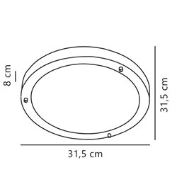 Nordlux Ancona Maxi 31 [IP44] ceiling lamp