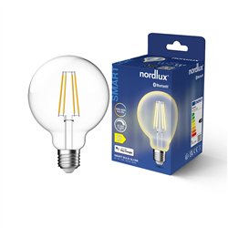 Nordlux Smart G95 Filament E27 Clear CCT 20-650lm-6500K