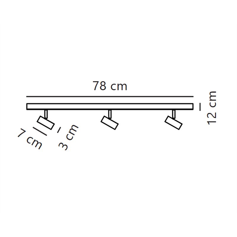 Nordlux Omari 3 3-step-Dim - 3 Plafondlamp