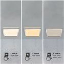 Nordlux Oja vierkant 29 3-step 3000/4000K Plafondlamp