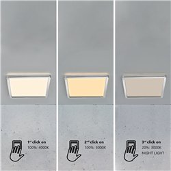 Nordlux Oja Square 29 3-step 3000/4000K ceiling lamp