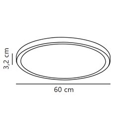 Nordlux Oja 60 3-step Dim ceiling lamp