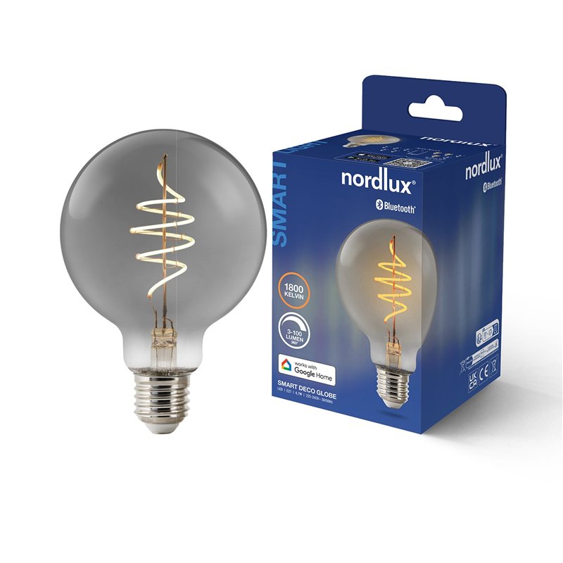 Nordlux G95 Smart Filament Gerookt Deco Spiraal