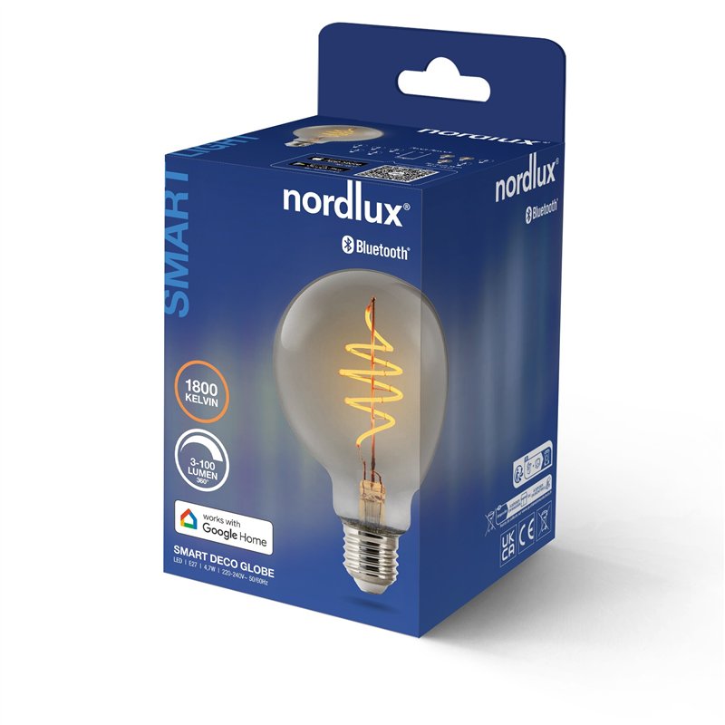 Nordlux G95 Smart Filament Gerookt Deco Spiraal