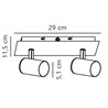 Nordlux Frida - 2 ceiling lamp