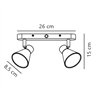 Nordlux Eik 9 - 2 ceiling lamp