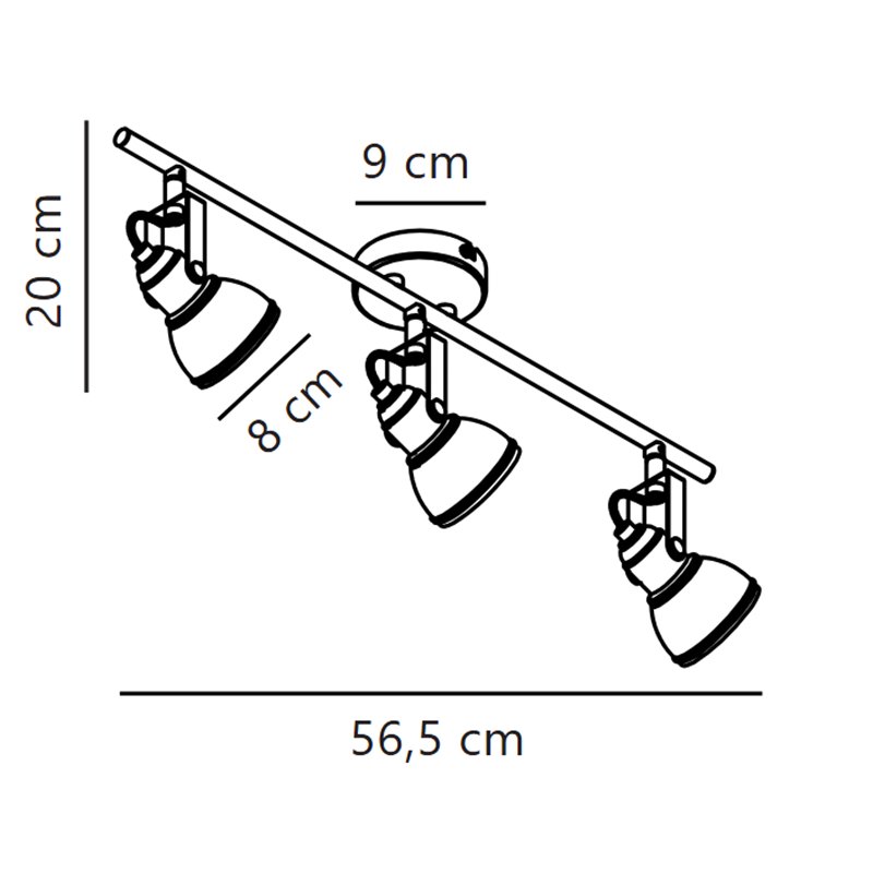 Nordlux Aslak 8 - 3 Plafondlamp