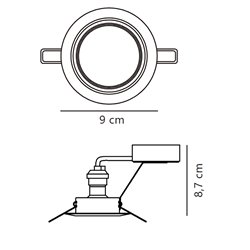 Nordlux Triton [IP23] 3-kit recessed spot
