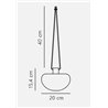 Nordlux Sponge 20 [IP65] 3-step Dim Battery suspension lamp - Outdoor