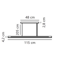 Nordlux Skylar 115 3-Step-Dim suspension lamp