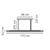 Nordlux Skylar 115 3-Step-Dim suspension lamp