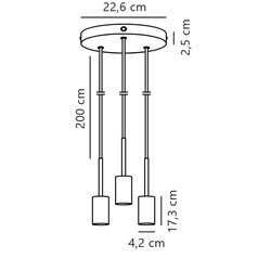 Nordlux Paco 23 suspension lamp