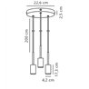 Nordlux Paco 23 suspension lamp