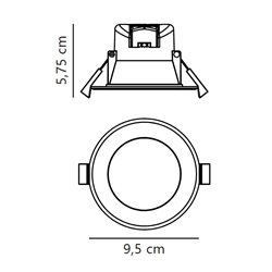 Nordlux Birla [IP44] Dim recessed spot