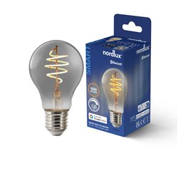 Nordlux A60 Smart Filament Smoked Deco spiral