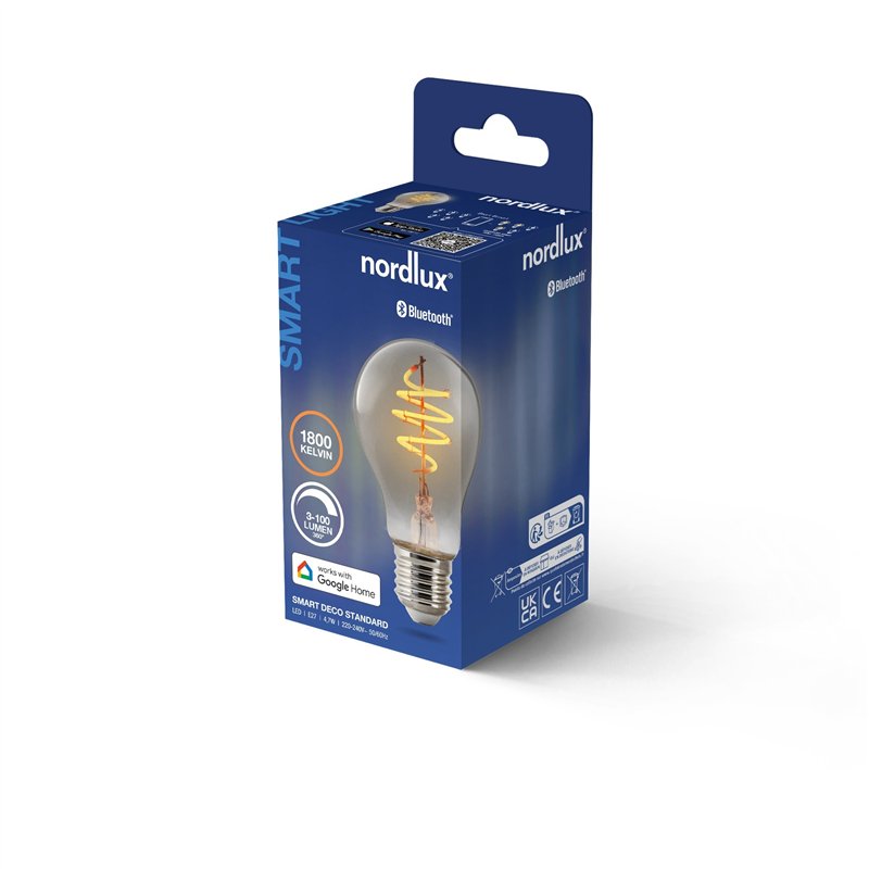 Nordlux A60 Smart Filament Gerookt Deco Spiraal