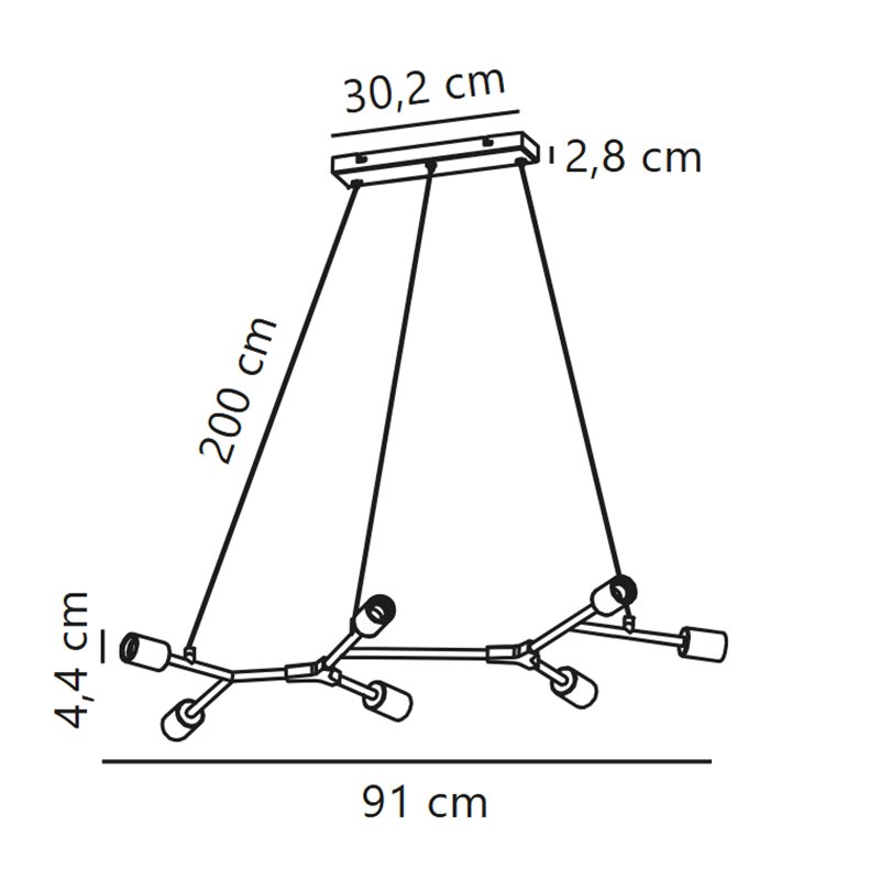 Nordlux Josefine -7 Hanglamp