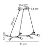 Nordlux Josefine -7 suspension lamp