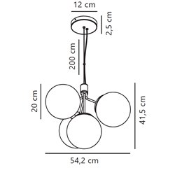 Nordlux Ivona 54 suspension lamp