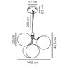Nordlux Ivona 54 suspension lamp