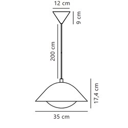 Nordlux Freya 35 suspension lamp