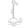 Nordlux Freya 35 suspension lamp