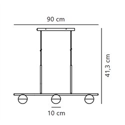 Nordlux Contina 10 - 3 suspension lamp