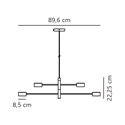 Nordlux Clyde 8 3-step Dim - 4 Hanglamp