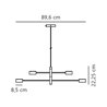Nordlux Clyde 8 3-step Dim - 4 suspension lamp