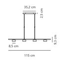 Nordlux Clyde 8 3-step Dim - 4 Hanglamp