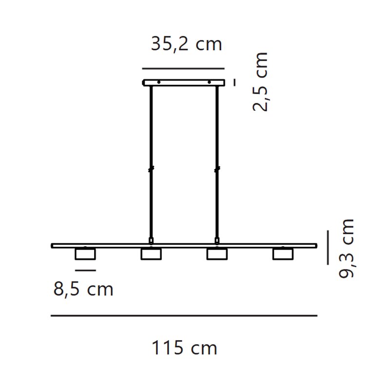 Nordlux Clyde 8 3-step Dim - 4 Hanglamp