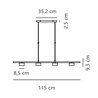 Nordlux Clyde 8 3-step Dim - 4 suspension lamp