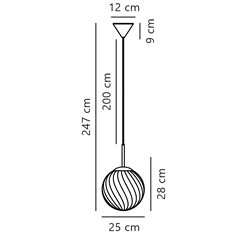 Nordlux Chisell 25 suspension lamp