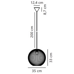 Nordlux BERONI 35 suspension lamp