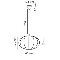Nordlux Aeron 60 suspension lamp