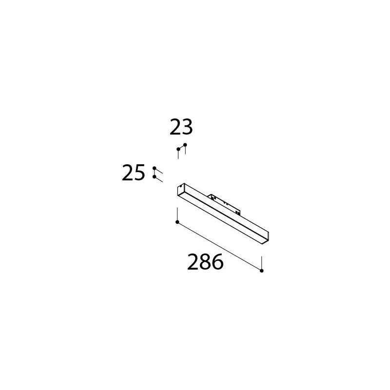 TAL MAGNETIC LED 48V L286 OPAL trackverlichting