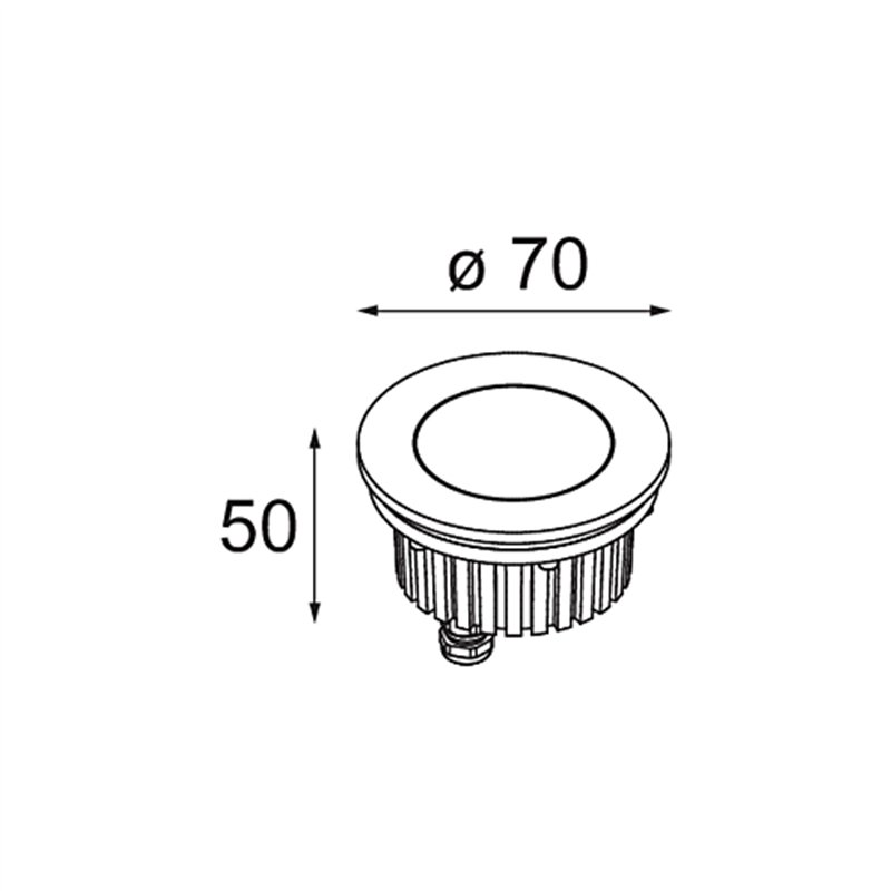 Modular Hipy 70 IP67 LED GE Vloerlamp