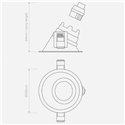 Astro Minima Slimline 25 Fire-Rated Ip65 Inbouwspot
