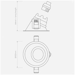 Astro Minima Slimline 25 Fire-Rated Ip65 recessed spot