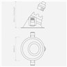 Astro Minima Slimline 25 Fire-Rated Ip65 recessed spot