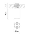Vibia Bind solo Downlight Ø 4 cm x 7 cm Medium - 6664 inbouwspot
