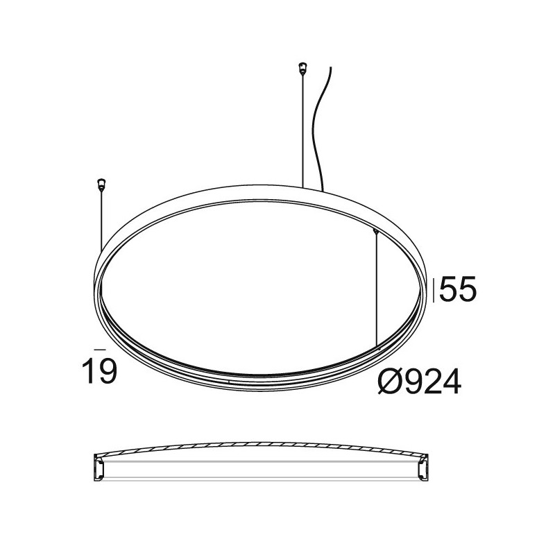 Delta Light SUPERLOOP PLUS HC 90 MDL Hanglamp