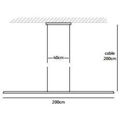 Jacco Maris keep it straight 200cm, suspension lamp