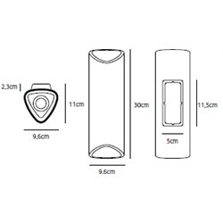 Jacco Maris Clark LED 30cm wall lamp
