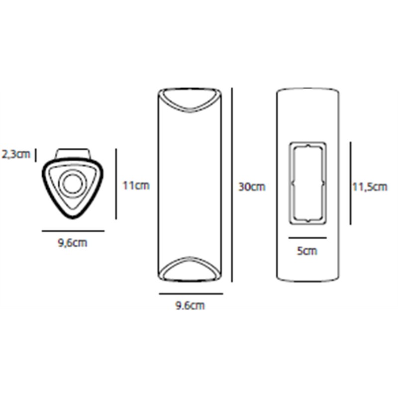 Jacco Maris Clark LED 30cm muurlamp