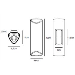 Jacco Maris Clark Outdoor LED 30cm wall lamp