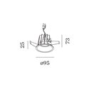 Wever & Ducré DEEP IP65 RECESSED 1.0 LED blade springs Inbouwlamp
